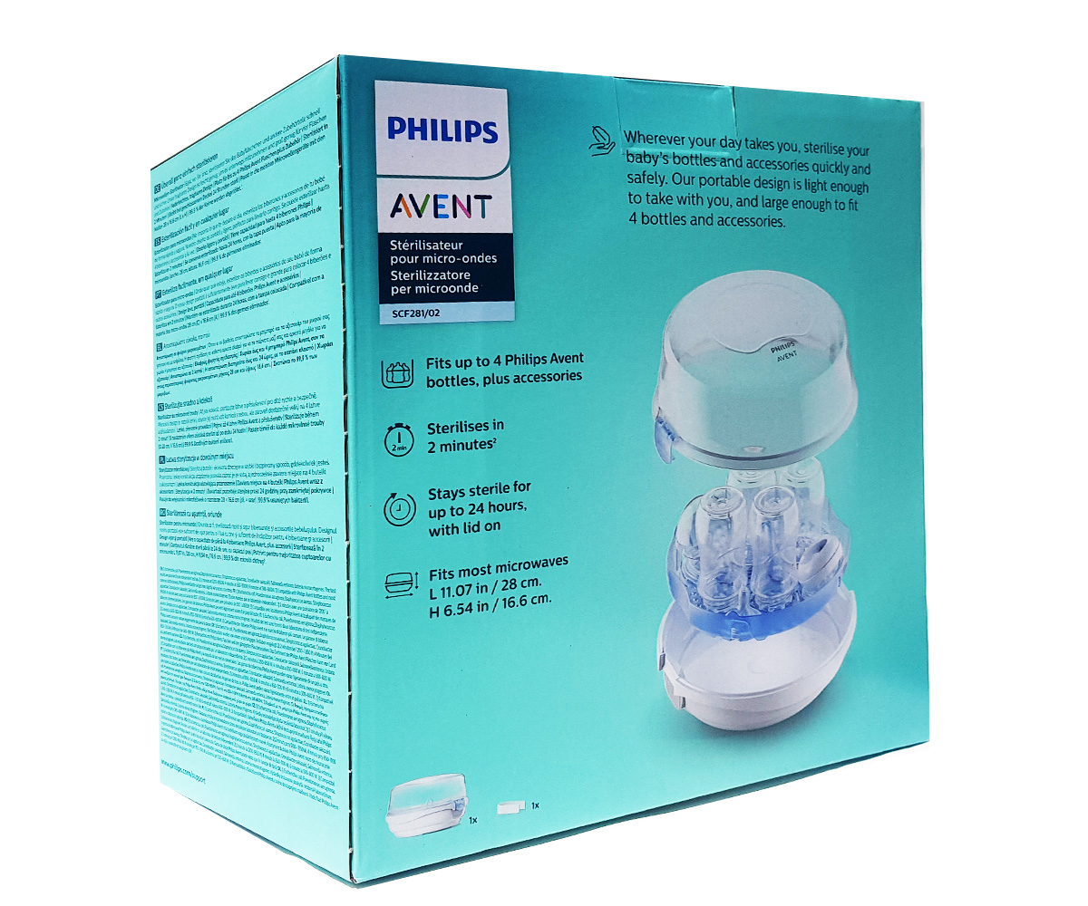 Philips Avent Set Esterilizador de Microondas con Biberones Anti-colic