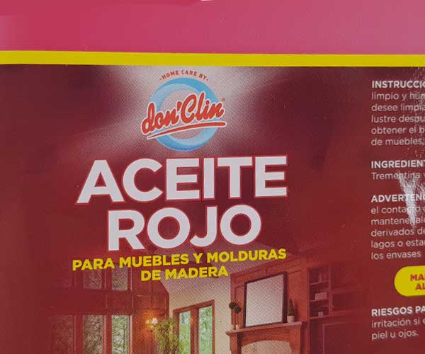Comprar Don Clin Aceite Rojo P.Muebles 720 Ml, Walmart Guatemala - Maxi  Despensa